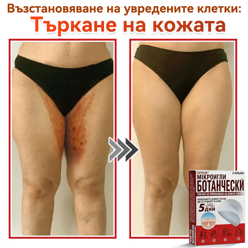 🗽✅ GFOUK® Ботаничен пластир с микроигли за премахване на кожни образувания 🇺🇸 Произведено в САЩ